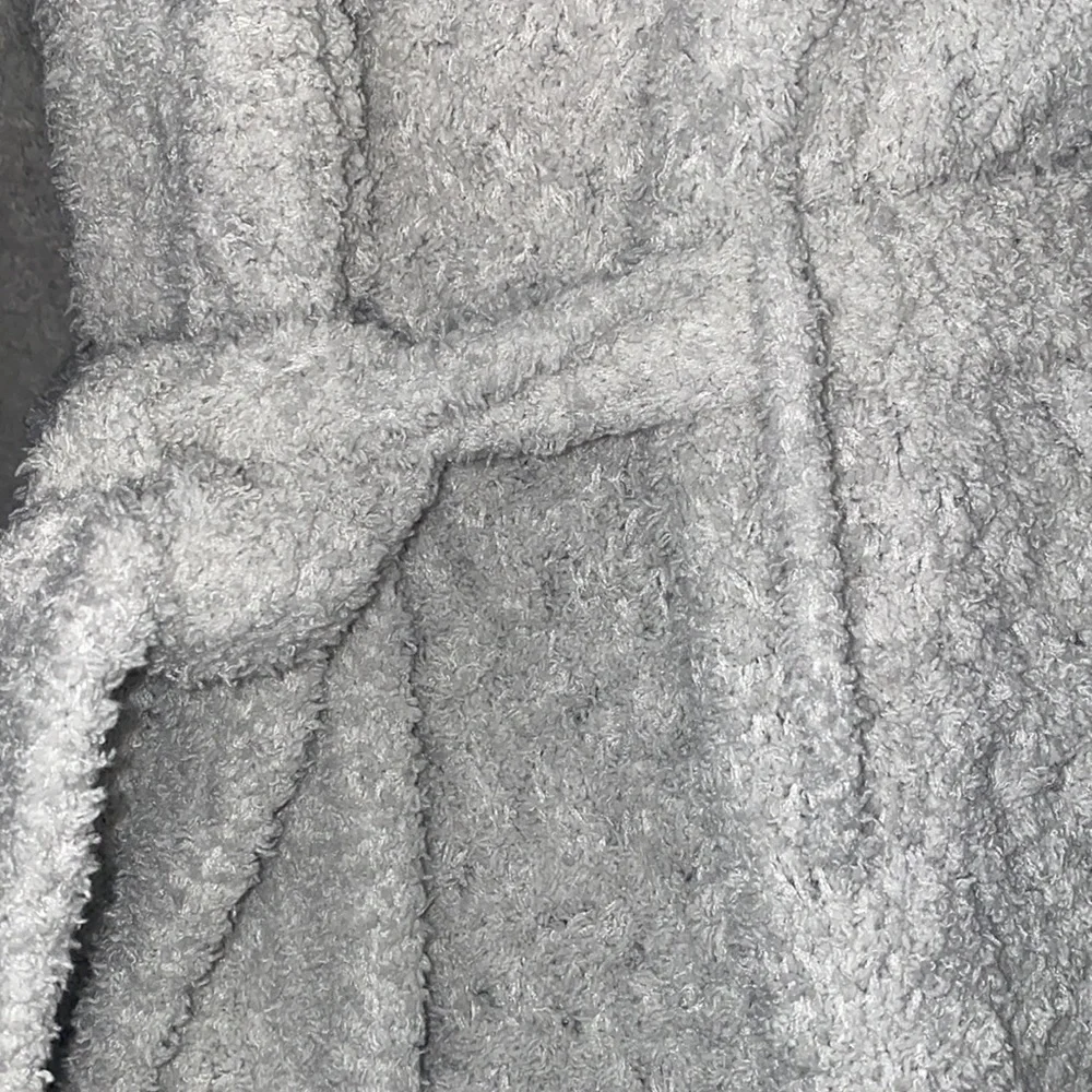 Cozy Gray Women's Robe - Picture 3 of 14